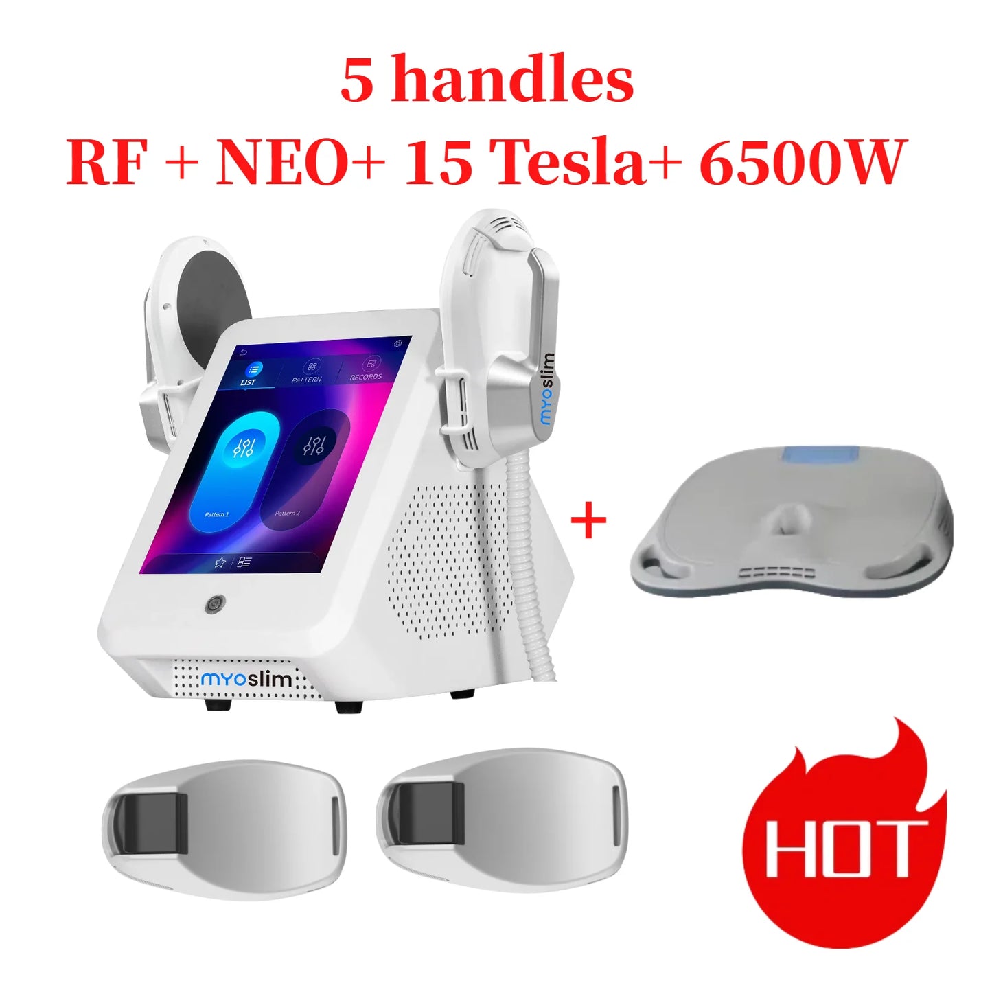 Newest Myoslim Neo RF Sculpting Butt Lift EMS Machine 6500W Muscle Stimulator Body Shaping Massage Equipment