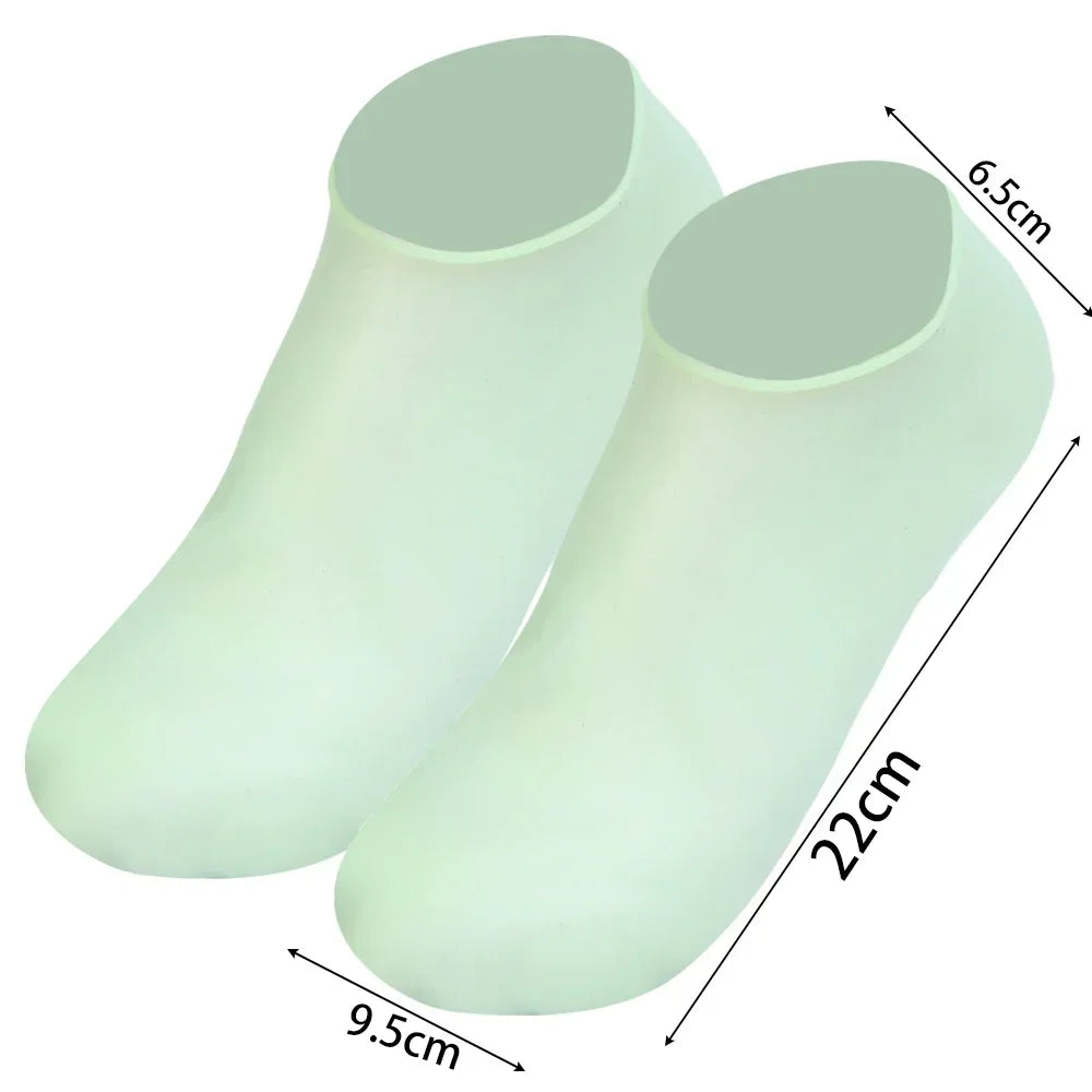 1/3pairs Silicone Moisturizing Foot Socks Anti Cracking Dry Dead Skin Foot Spa Tools Reusable Gel Stocking Protective Feet Cover