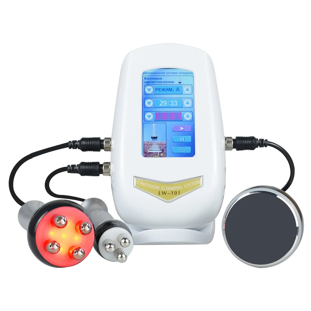 Nourishbel 3in1 Slimming Massage Cavitation Machine Multifunctional Equipment Facial Body Tightening Lifting Skincare Tool
