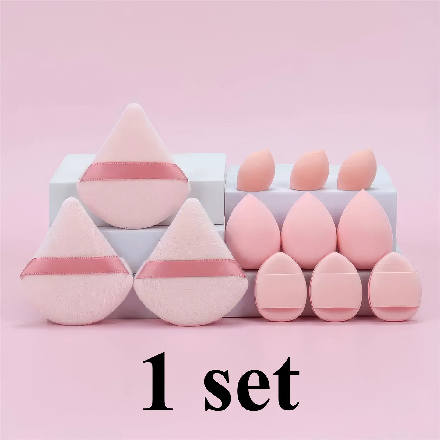 1 Set Beauty Sponge Egg Deep Purple Beige Pink Dual Use Dry Wet Mini Air Cushion Powder Puff Soft Texture For Liquid Foundation Daily Salon Makeup Accessory