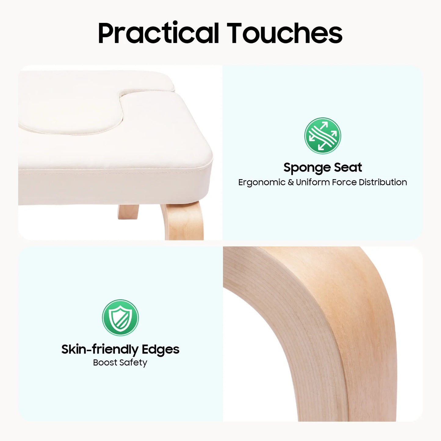Yoga Headstand Stool Wood Stand Inversion Chair for Relieve Fatigue and Shape Body Yoga Inverted Stool Bench