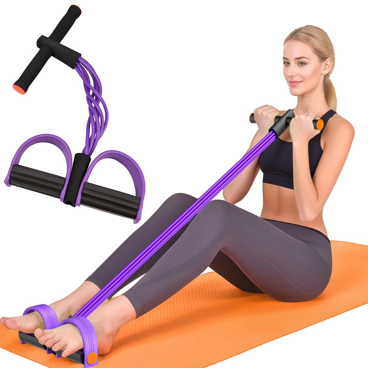 Pedal Resistance Band with Handle