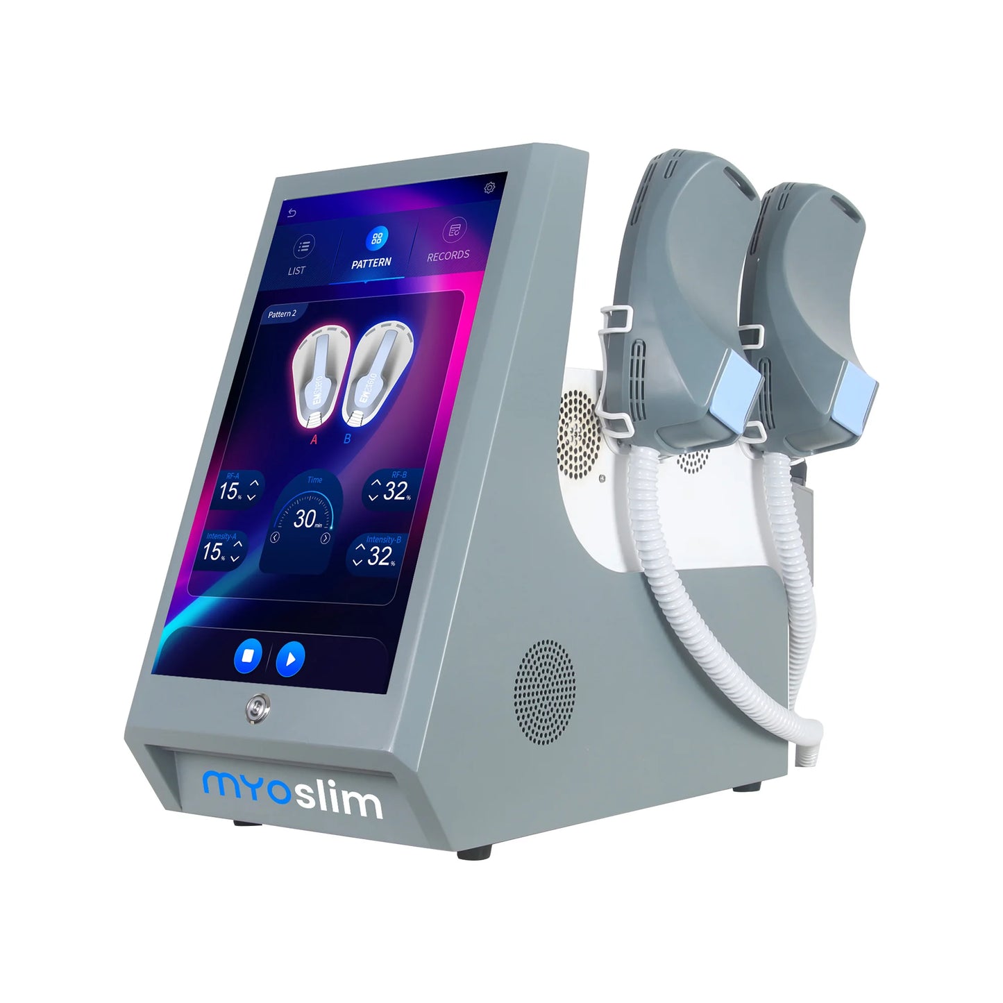 Myoslim Neo Portable Body Slimming EMS Machine Electromagnetic Muscle Stimulate Fat Removal Build Muscle.