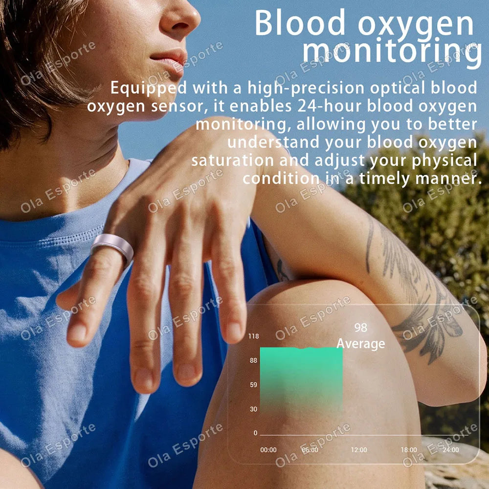 2026 Upgraded Smart Ring - Real-Time Health Tracker Ring, Heart Rate, Blood Pressure, Blood Oxygen, Steps, Exercise and Fitness, Sleep, Multiple Scenarios, Activity Tracker Rings,  Ideal Thanksgiving/Valentine'S Day/Christmas