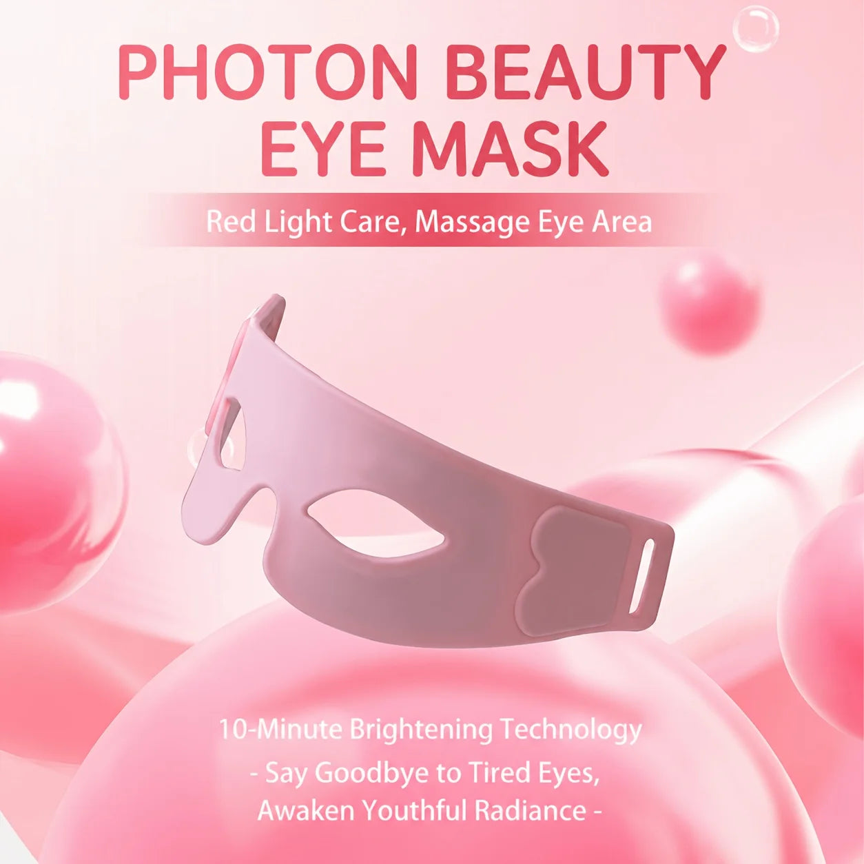 Eye Massager Silicone Eye Firming Device with 7color LED USB charging Relieves Eye Fatigue Enhances Skin Elasticity&Anti-wrinkle
