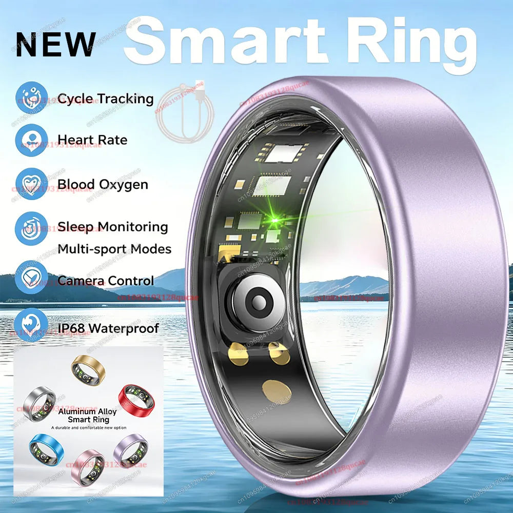2026 Upgraded Smart Ring - Real-Time Health Tracker Ring, Heart Rate, Blood Pressure, Blood Oxygen, Steps, Exercise and Fitness, Sleep, Multiple Scenarios, Activity Tracker Rings,  Ideal Thanksgiving/Valentine'S Day/Christmas