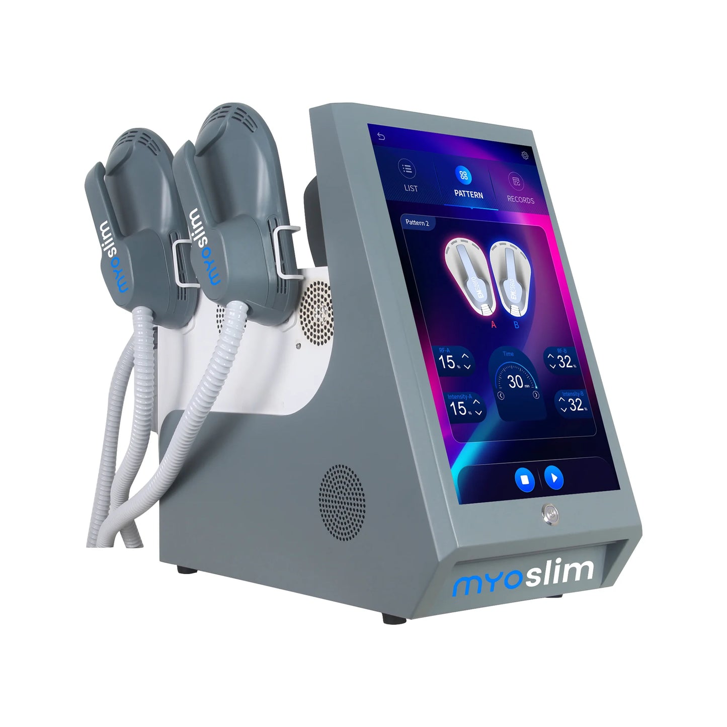 Myoslim Neo Portable Body Slimming EMS Machine Electromagnetic Muscle Stimulate Fat Removal Build Muscle.