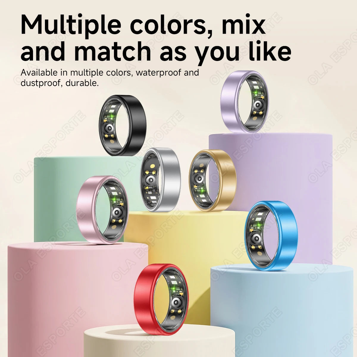2026 Upgraded Smart Ring - Real-Time Health Tracker Ring, Heart Rate, Blood Pressure, Blood Oxygen, Steps, Exercise and Fitness, Sleep, Multiple Scenarios, Activity Tracker Rings,  Ideal Thanksgiving/Valentine'S Day/Christmas