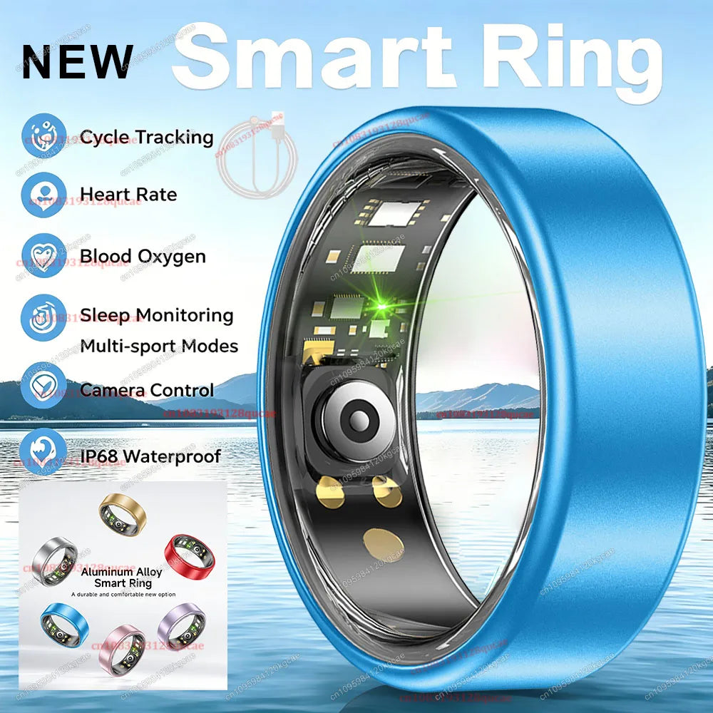 2026 Upgraded Smart Ring - Real-Time Health Tracker Ring, Heart Rate, Blood Pressure, Blood Oxygen, Steps, Exercise and Fitness, Sleep, Multiple Scenarios, Activity Tracker Rings,  Ideal Thanksgiving/Valentine'S Day/Christmas
