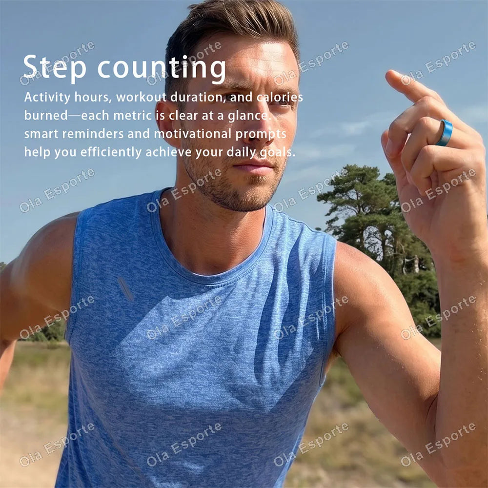2026 Upgraded Smart Ring - Real-Time Health Tracker Ring, Heart Rate, Blood Pressure, Blood Oxygen, Steps, Exercise and Fitness, Sleep, Multiple Scenarios, Activity Tracker Rings,  Ideal Thanksgiving/Valentine'S Day/Christmas