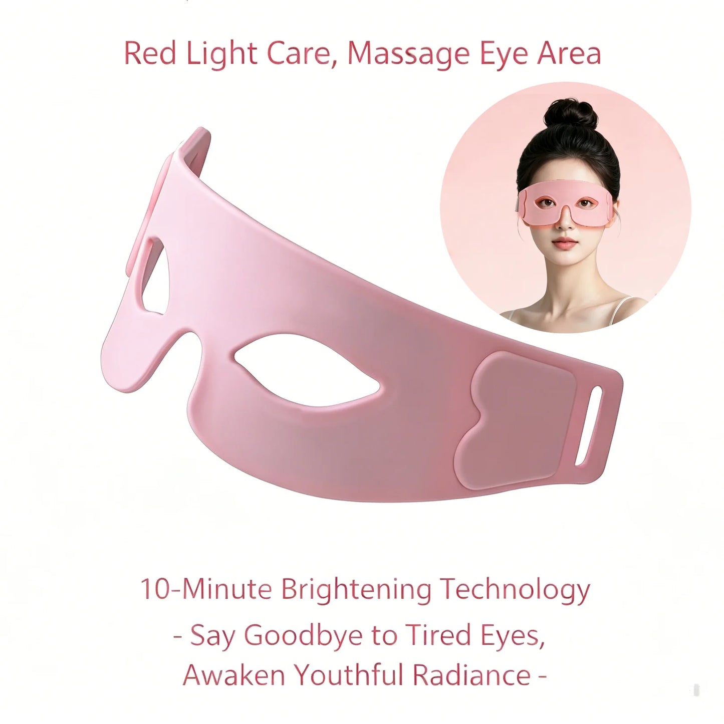 Eye Massager Silicone Eye Firming Device with 7color LED USB charging Relieves Eye Fatigue Enhances Skin Elasticity&Anti-wrinkle