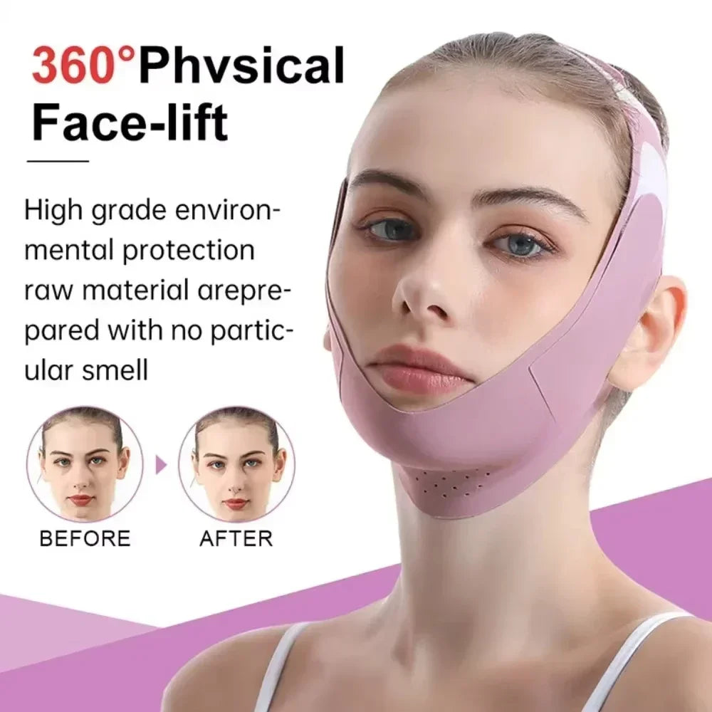 Elastic V Line Face Shaper Bandage Women Facial Contour Wrap Jawline Double Chin Support Daily Skin Care Tool