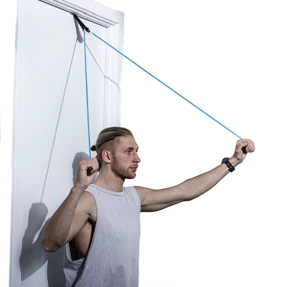 1/2Pcs Shoulder Pulley Rehab Kit Adjustable Rope Length Door Exercise Pulley Shoulder Joint Exercise Fitness Training Equipment