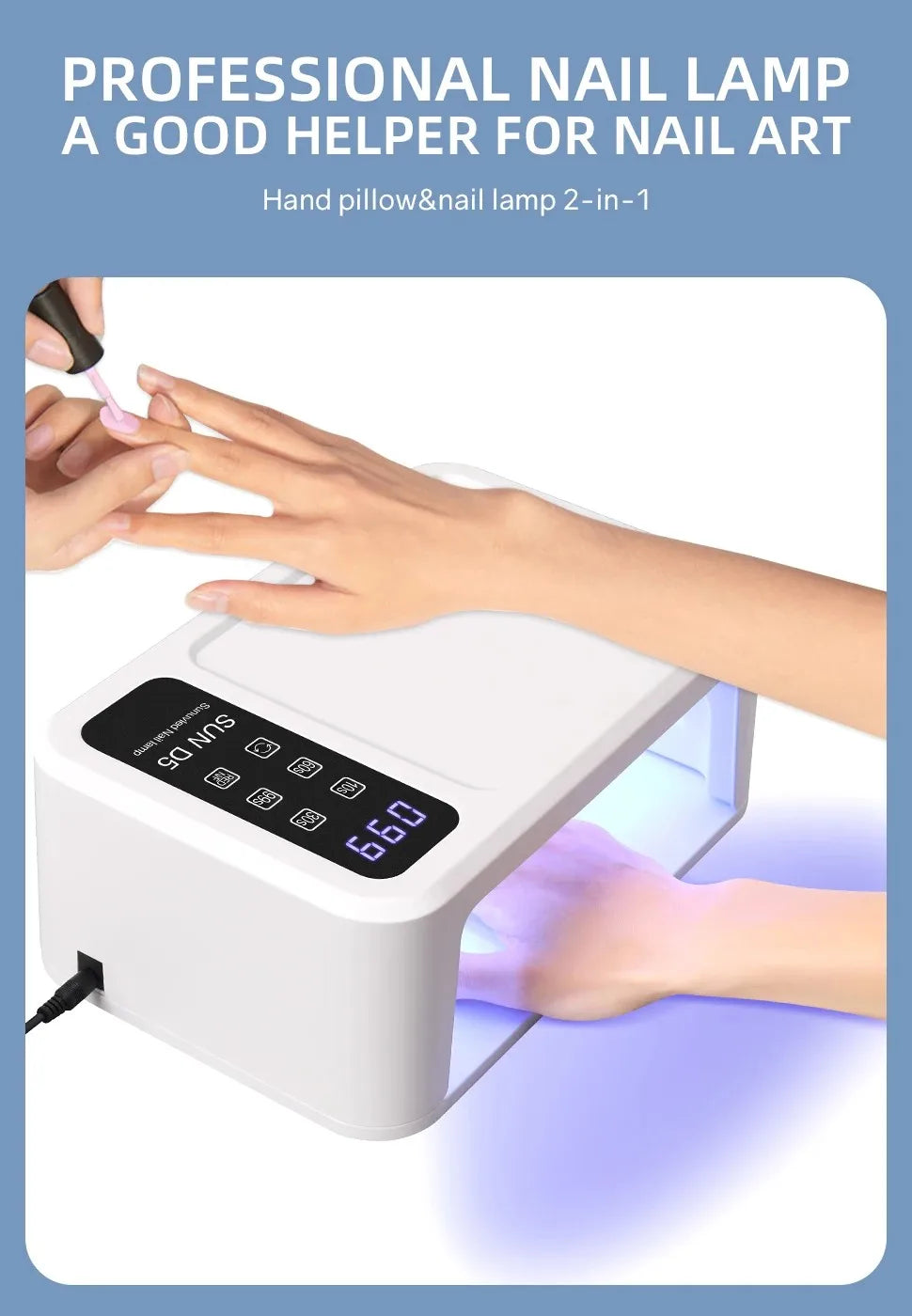 140 LEDS Nail Lamp Quick UV Gel Nail Polish Dryer With 4 Timer Sensor Lamp For Manicure Salon Tools