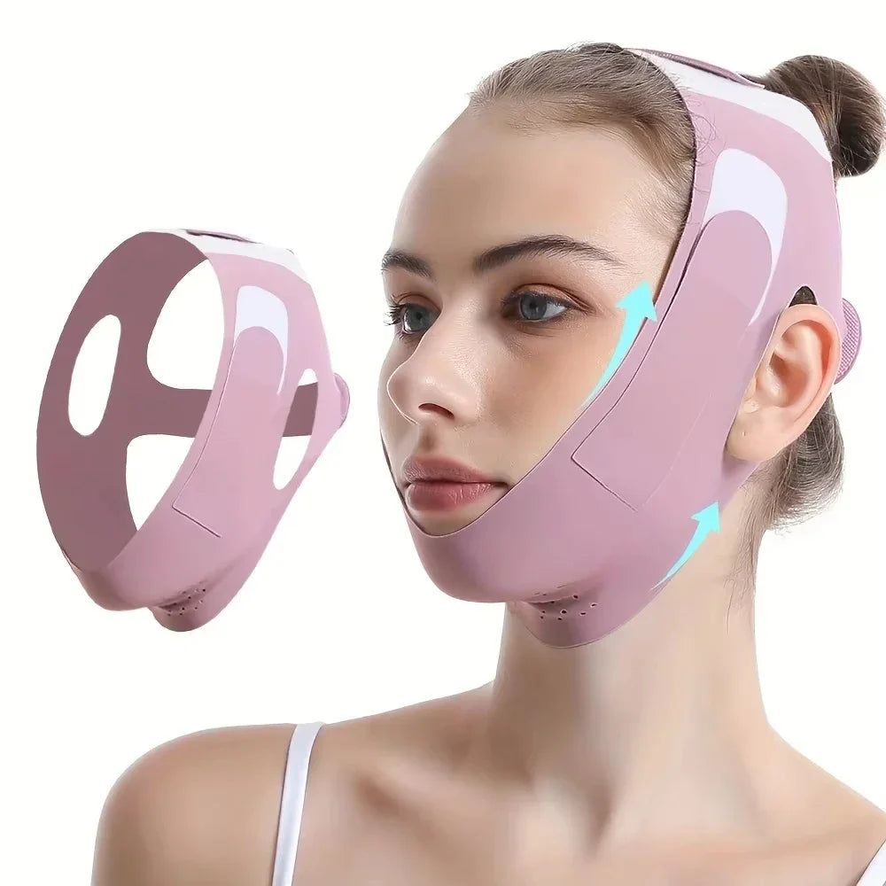 Elastic V Line Face Shaper Bandage Women Facial Contour Wrap Jawline Double Chin Support Daily Skin Care Tool