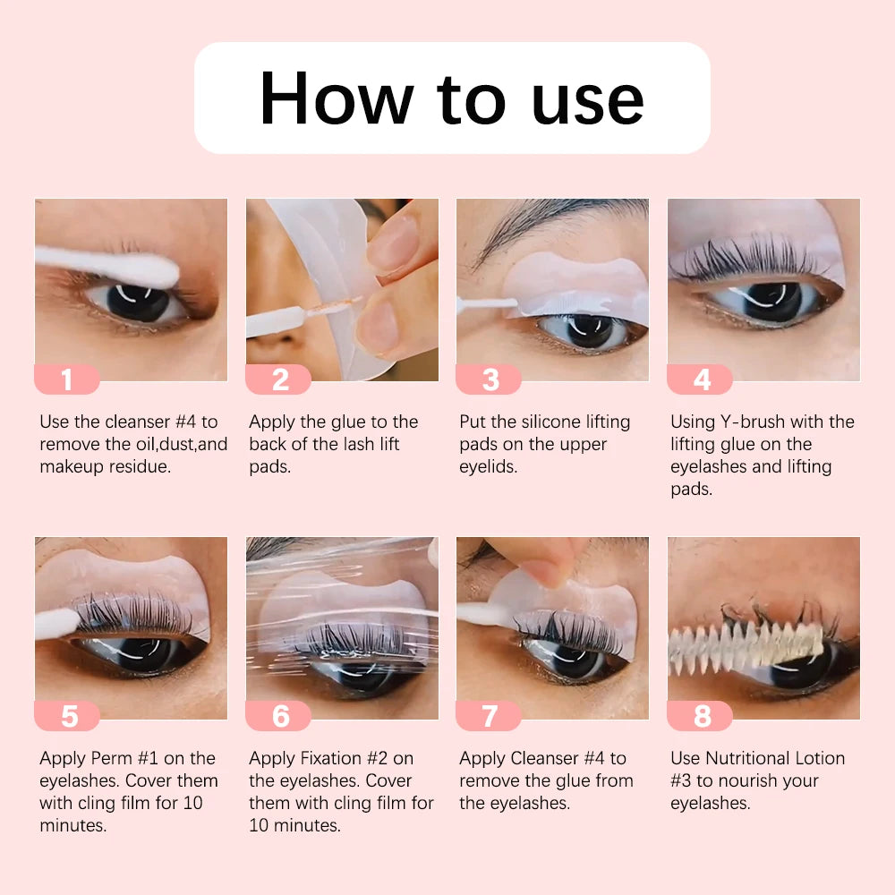 Lash Lift Kit Semi-Permanent Lasting Eyelash Lifting Perming Lotion Fixation Glue Curly Lasher Beauty Salon Home Use Pro Kit