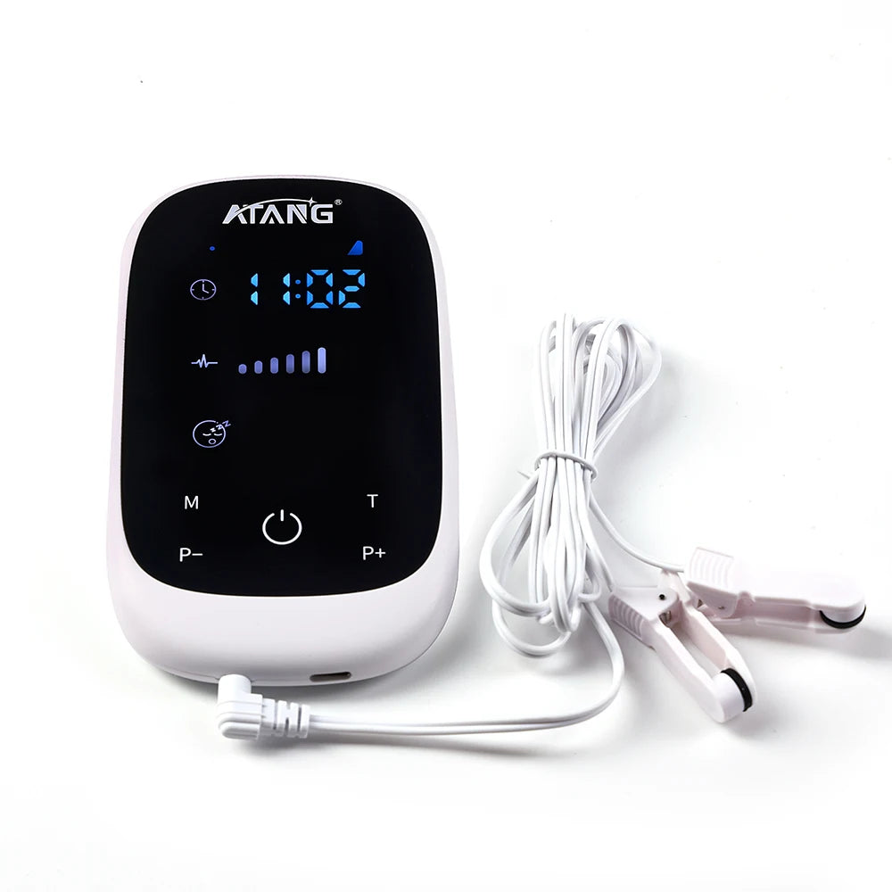 CES Device Brain Electronic Therapy Stimulation Device Massage Ear Clip Electrode Sleep Insomnia Cure