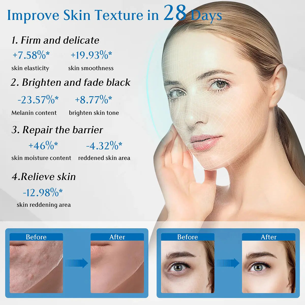LED Face Mask 7 Colors Red Light Therapy Device for Anti Aging Acne Pore Oil Control Skin Tighten Whiten Red Light Mask