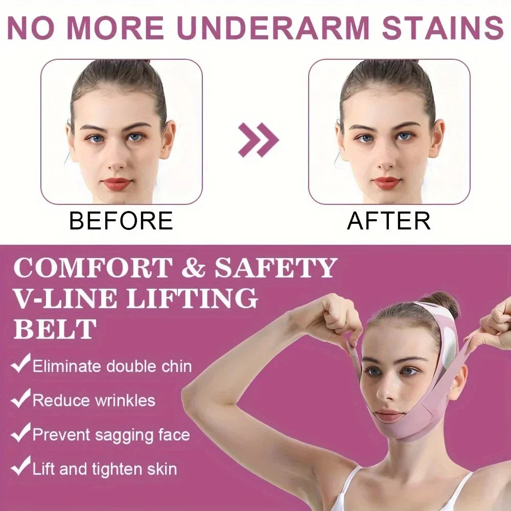 Elastic V Line Face Shaper Bandage Women Facial Contour Wrap Jawline Double Chin Support Daily Skin Care Tool