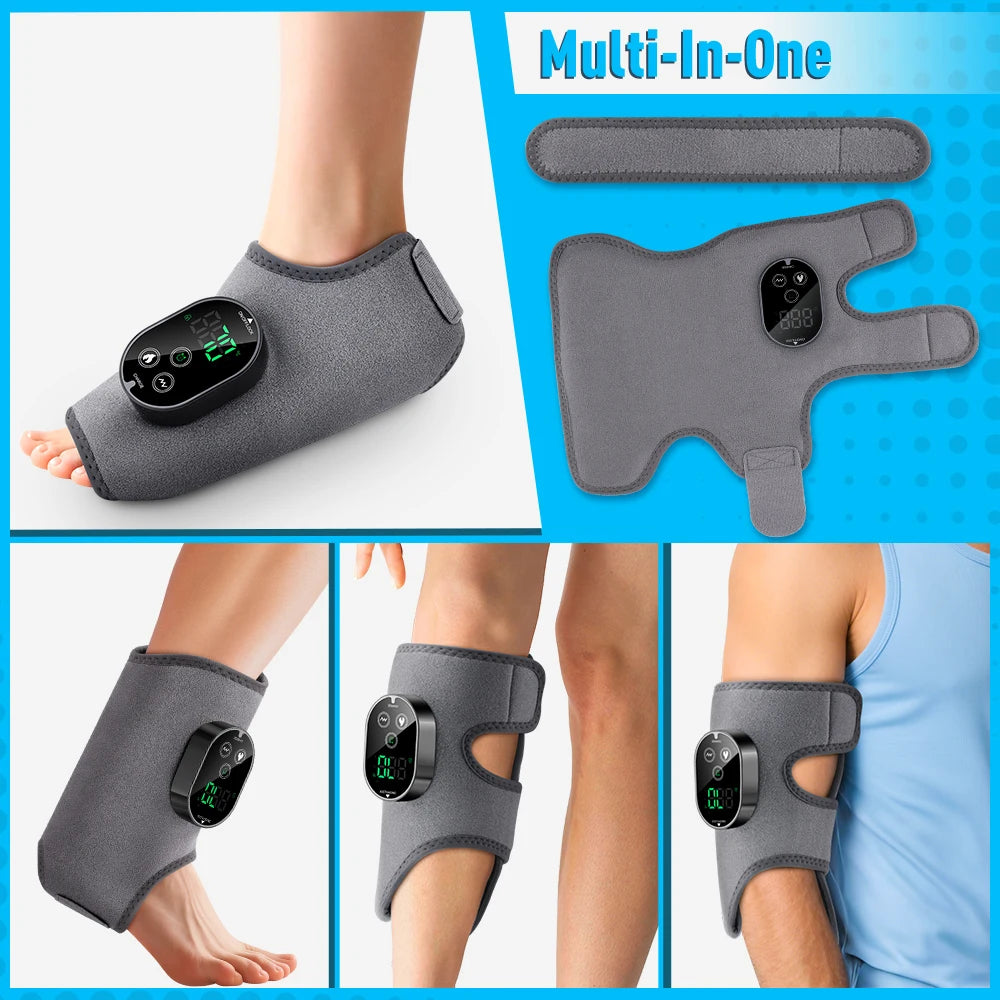 Electric Ankle Protector Ankle & Wrist Massager Foot Brace Heating Vibration Ankle Support Guard Band Muscle Relaxation