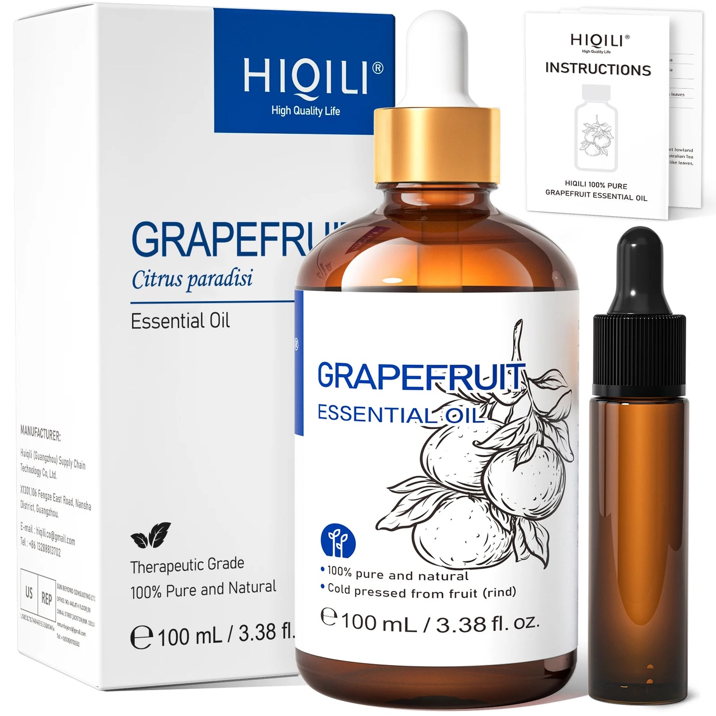 HIQILI 100ML Natural Essential Oil, Frankincense/Lemon/Rosemary/Tea Tree/Lavender/Wintergreen/Ylang， Humidifiers, DIY candles