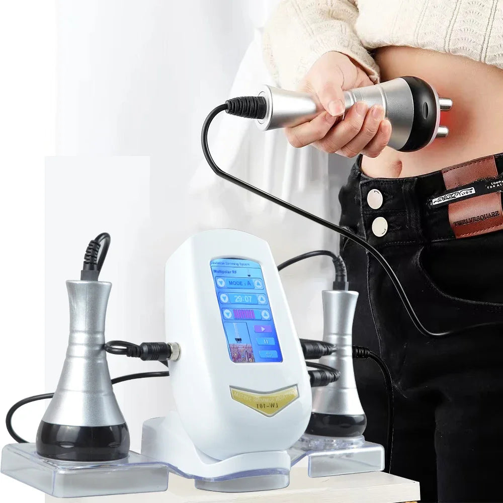 3 In 1 40K Cavitation Body Slimming Machine Facial Massager Skin Tighten Face Lifting Vacuum Suction wrinkle removal
