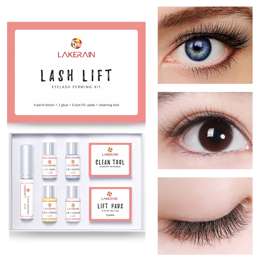 Lash Lift Kit Semi-Permanent Lasting Eyelash Lifting Perming Lotion Fixation Glue Curly Lasher Beauty Salon Home Use Pro Kit