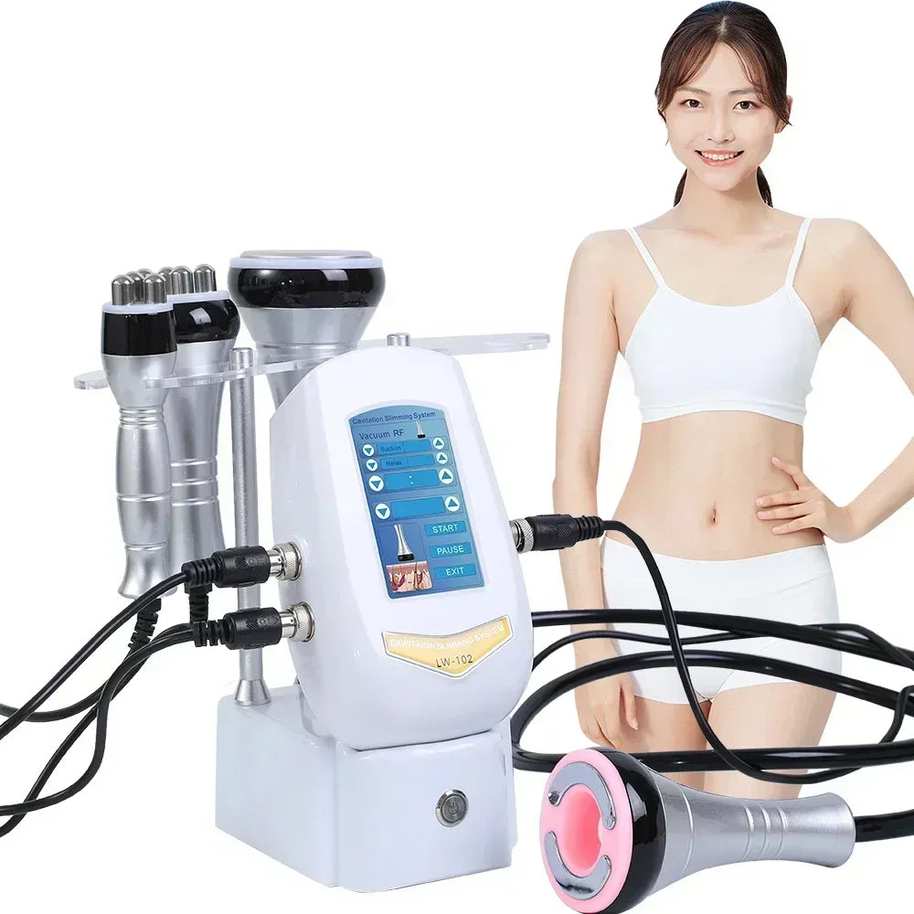 4 IN 1 40K  Ultrasonic Cavitation Vacuum Multi-pole Radiofrequency Beauty Weight Loss Instrument New Ultrasonic Liposuction Mach