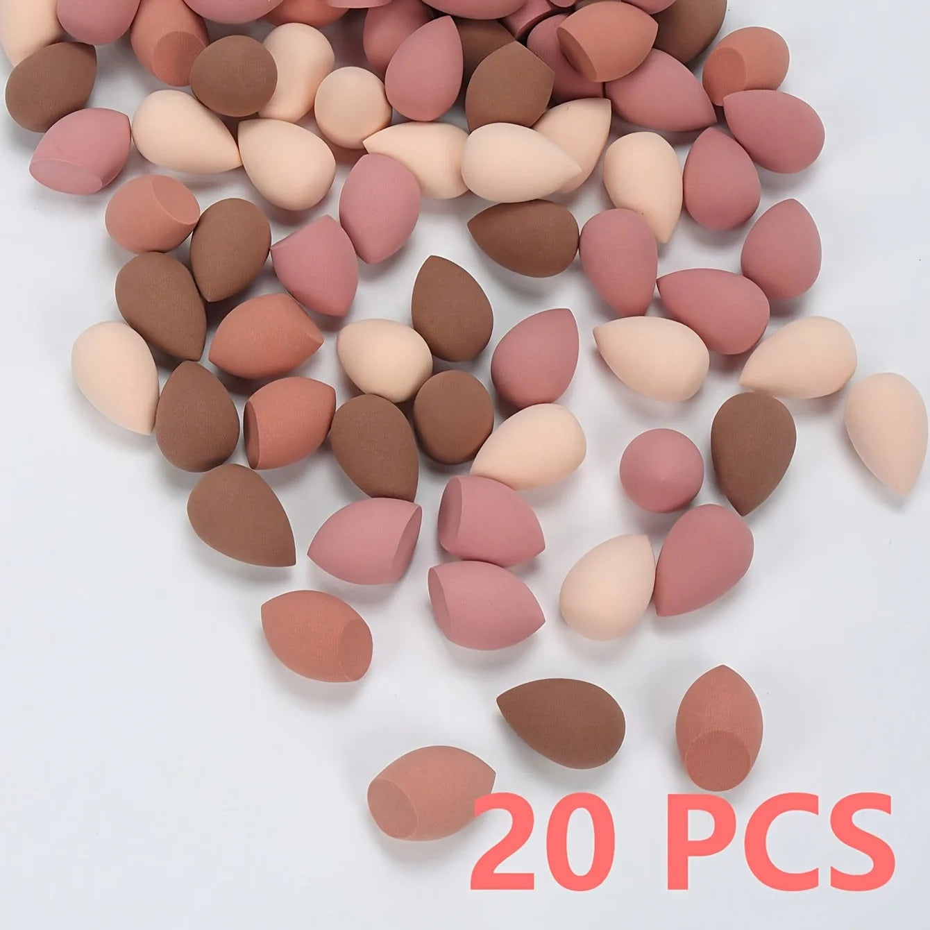 Soft Dry Wet Dual Use Coffee Color Beauty Sponge 12 Pack Household Daily Foundation Makeup Tool For Holiday Party Cosmetic Supply