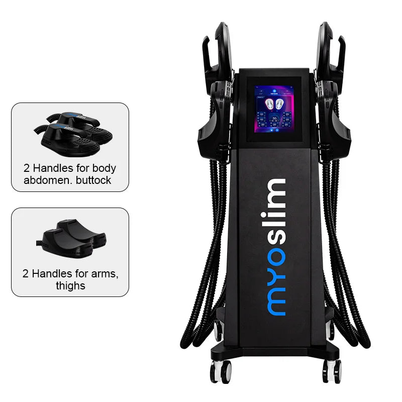 Myoslim 6500W 15T 200HZ EMS Neo RF Nova Body Sculpting Machine For Muscle Development Fat Burning Weight Loss Muscle Stimulation