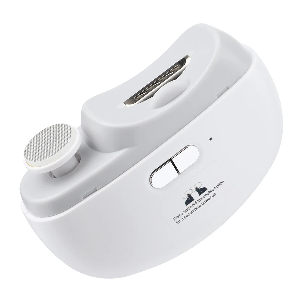 Electric Nail Clipper 2-in-1 Manicure Polishing Machine for Adult And Baby Fingernails - Automatic Trimmer And Cutter Grinder