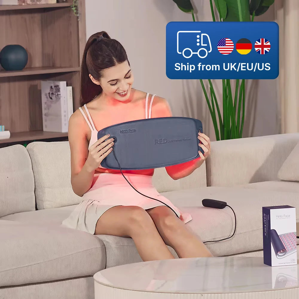 Hello Face Near Infrared Red Light Therapy Belt Waterproof and Sweatproof LED light Pad For Pain Relief