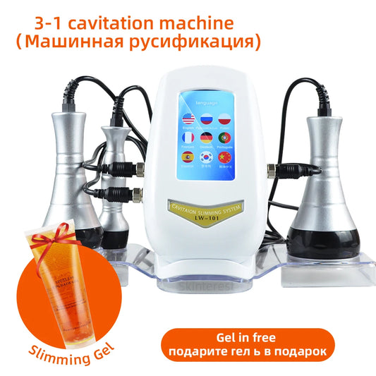3 In 1 40k Cavitation Body Sculpting Machine Portable Fat Burning Machine for Busy Professionals At-Home Fat Burning Device