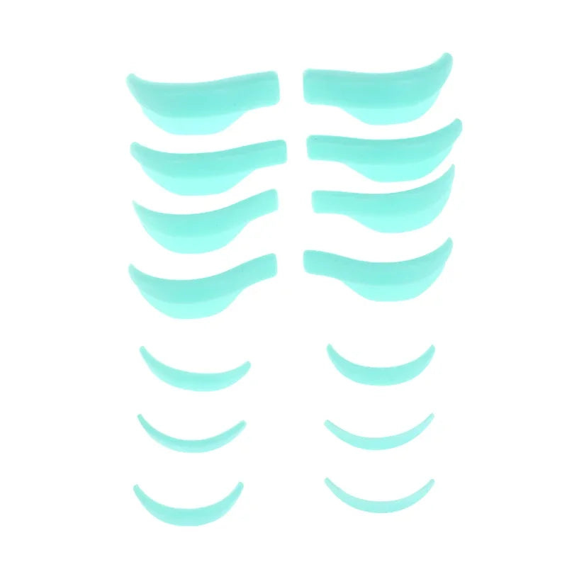 Wholesale  7Pairs Silicone Eyelashes Perming Curler Reusable Lash Lift Shield Pads Eyelash Lifting Tools Eyelash Perming Pads