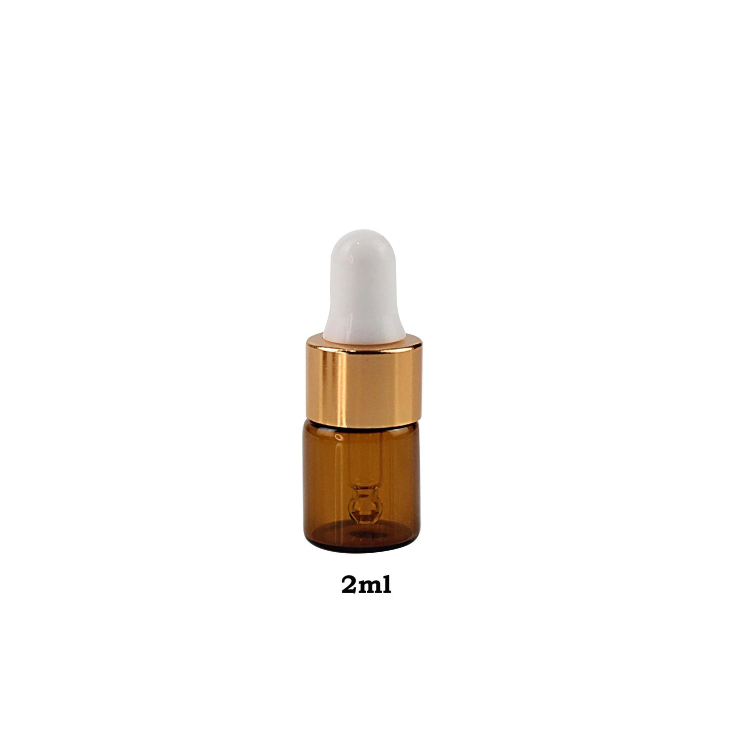 100Pcs/Sets 1/2/3/5ml Mini Dropper Bottles With Cap for Essential Oil Aromatherapy Bottles Refillable Reagent Pipettes Bottles