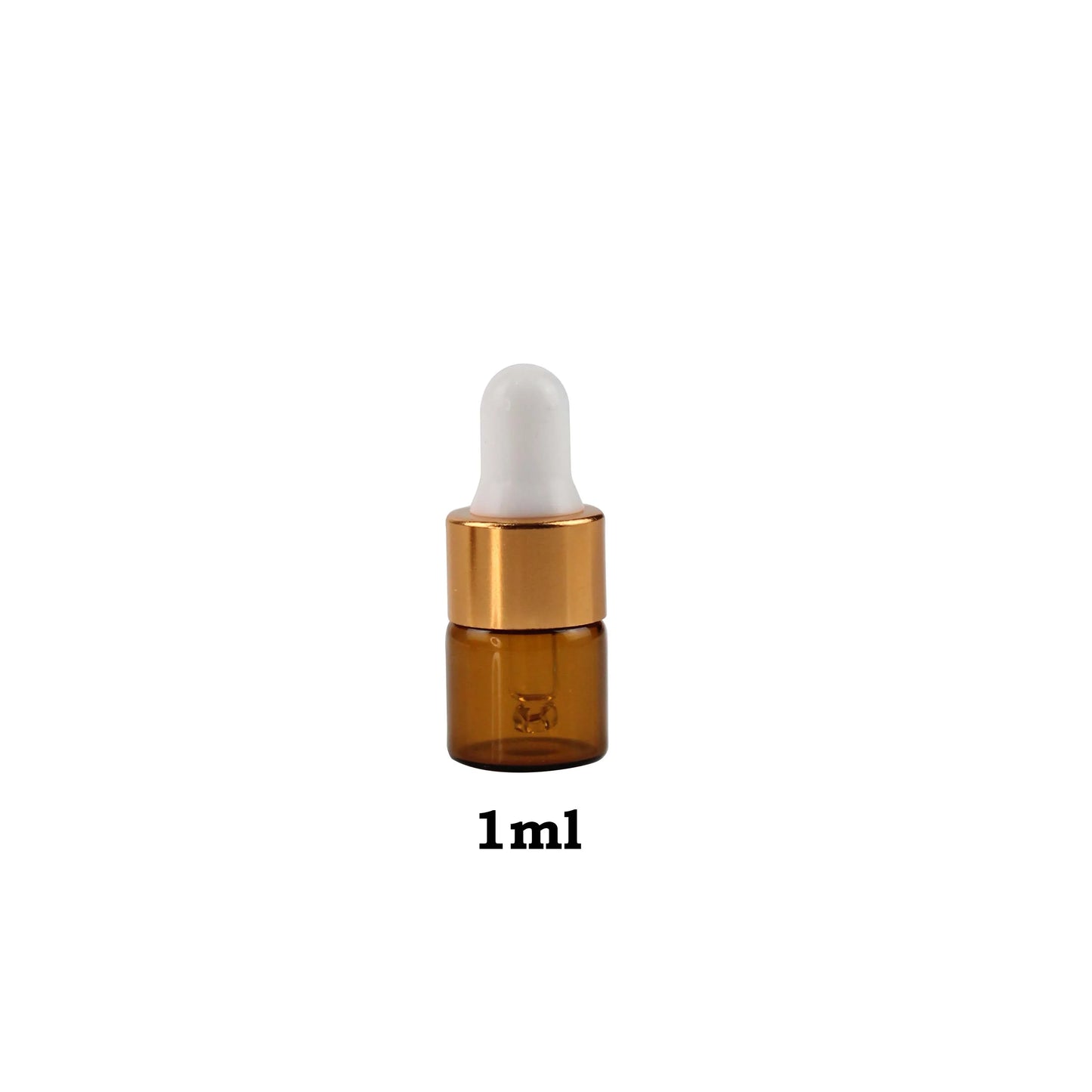 100Pcs/Sets 1/2/3/5ml Mini Dropper Bottles With Cap for Essential Oil Aromatherapy Bottles Refillable Reagent Pipettes Bottles