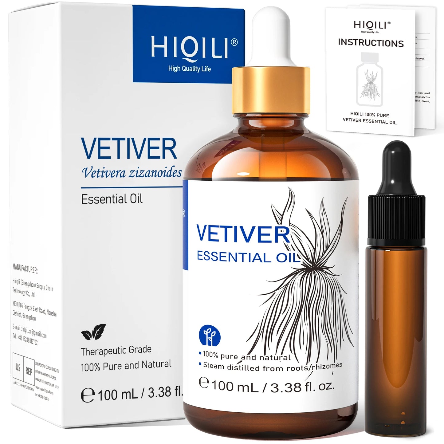 HIQILI 100ML Natural Essential Oil, Frankincense/Lemon/Rosemary/Tea Tree/Lavender/Wintergreen/Ylang， Humidifiers, DIY candles