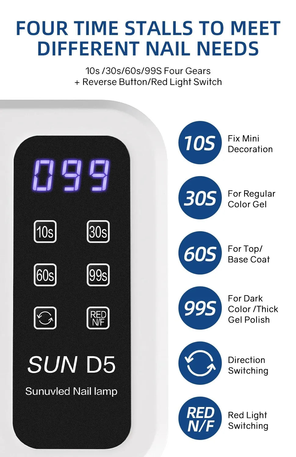 140 LEDS Nail Lamp Quick UV Gel Nail Polish Dryer With 4 Timer Sensor Lamp For Manicure Salon Tools