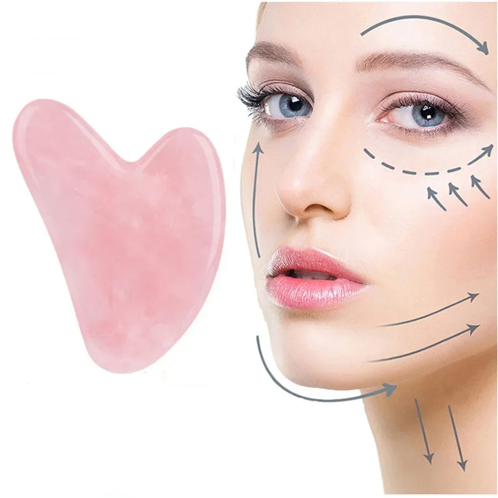 Smooth Natural Jade Gua Sha Board Portable Home Facial SPA Massage Tool Gentle Daily Skin Care Unisex Beauty Accessory