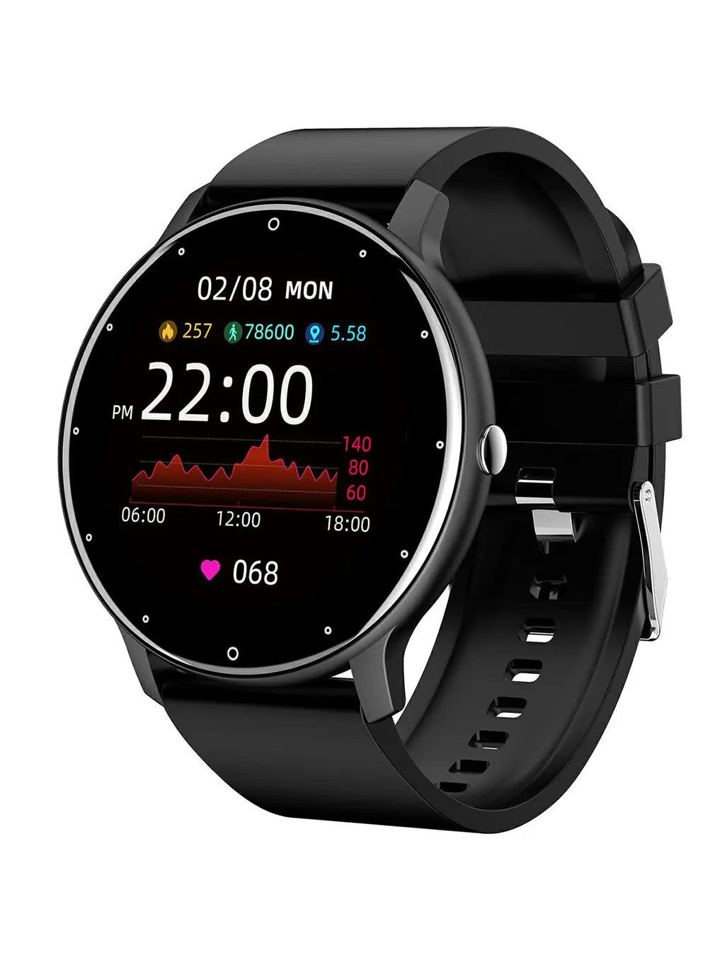 Hot ZL02 Smart Watch Full Screen Sport Fitness Watch IP67 Waterproof Information Reminder Multifunctional Watch Dropshipping