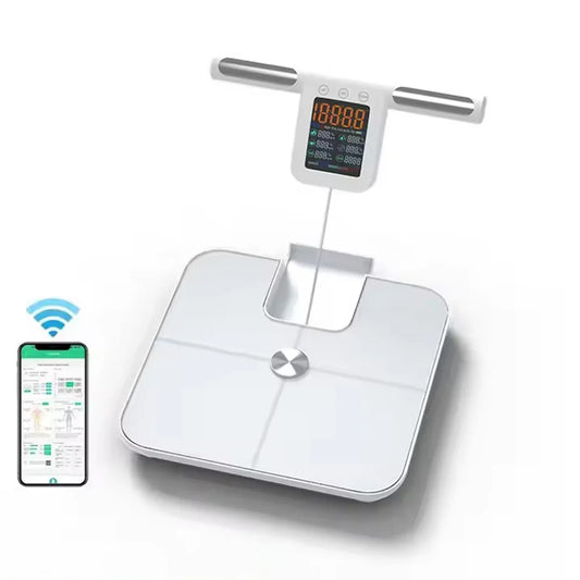 Smart Scale for Body Weight: 8-Electrode Digital Bathroom Scale for Weight Fat BMI Muscle Mass Full Body Composition Analyzer
