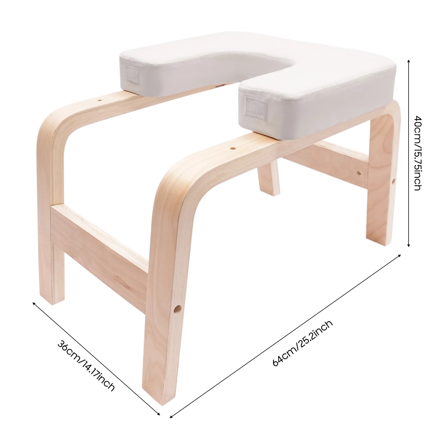 Yoga Headstand Stool Wood Stand Inversion Chair for Relieve Fatigue and Shape Body Yoga Inverted Stool Bench