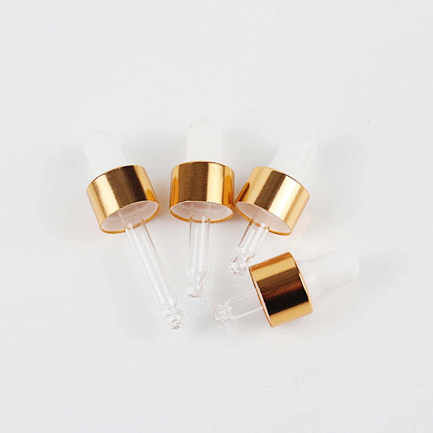 100Pcs/Sets 1/2/3/5ml Mini Dropper Bottles With Cap for Essential Oil Aromatherapy Bottles Refillable Reagent Pipettes Bottles