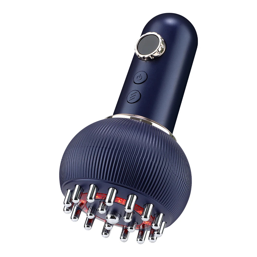 Wlireless Eletric Heated Brush Massage Heating Microcurrent Anti Cellulite Body Back Massage
