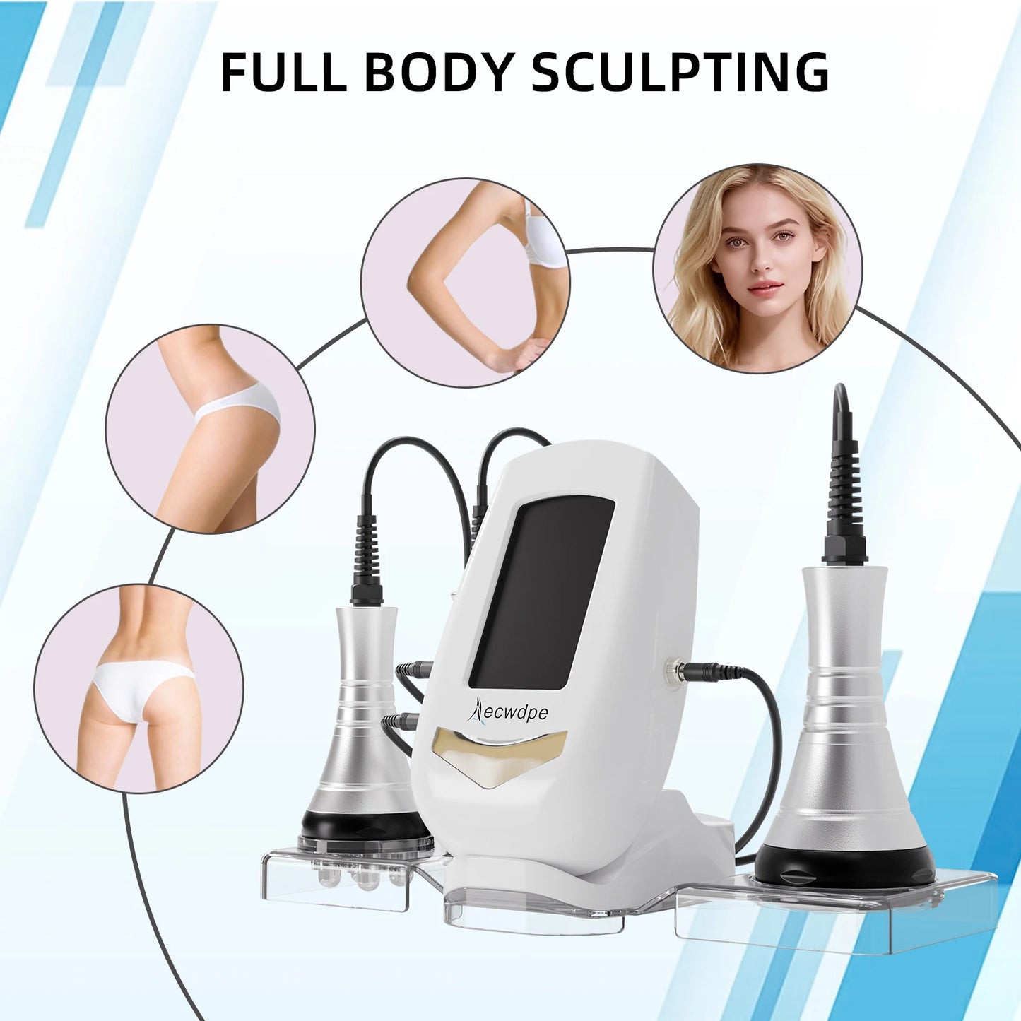 3IN1 40K Cavitation RF Machine, Ultrasonic Weight Loss Beauty Device, Multipolar Body Slimming & Skin Firming Rejuvenation Anti-