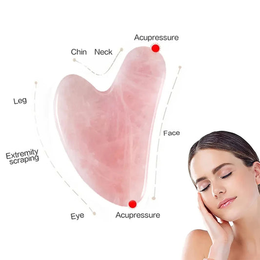 Smooth Natural Jade Gua Sha Board Portable Home Facial SPA Massage Tool Gentle Daily Skin Care Unisex Beauty Accessory