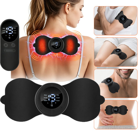 Electric Neck Massager EMS Muscle Massage Stimulator Low Frequency Instrument Back Cervical Calf Patches Pain Joints Mini Device