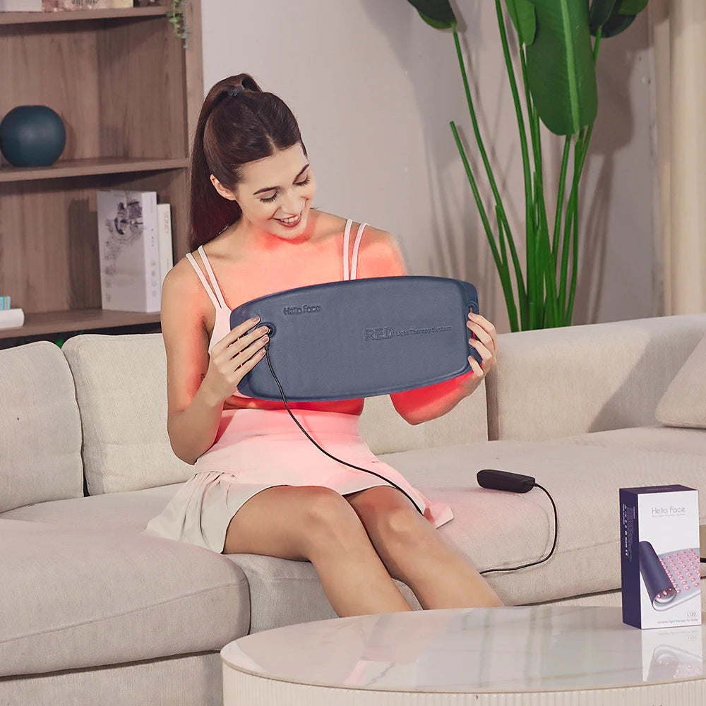 Hello Face Near Infrared Red Light Therapy Belt Waterproof and Sweatproof LED light Pad For Pain Relief