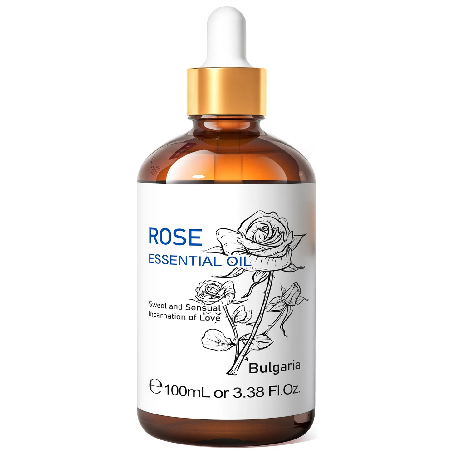 HIQILI Spearmint Vanilla Rose Cinnamon Lemon Essential Oils,100ML Pure Oil for Diffuser,  Humidifier, Massage Muscle Relief Bath