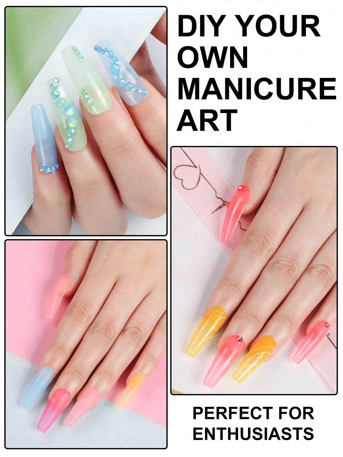 Acrylic Nail Kit Mini UV Lamp And Nail Drill 3 Acrylic Powders And 30ML Acrylic Liquid Top Coat Decoration Powder Nail Tips For Extension French Nail Summer Vacation Gift For Women